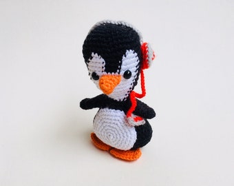 Micro Miniature Penguins Mini Tiny Crochet Penguin Amigurumi