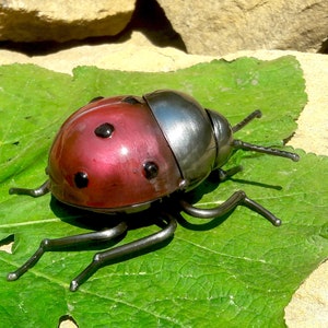 Metal sculpture Ladybug. metal Ladybug. Sculpture Ladybug. Figurine Welded insect Beetle Sculpture Welded beetle Steampunk  Ladybug.