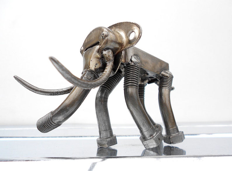 Elephant metal sculpture animal Art welded sculpture. Etsy