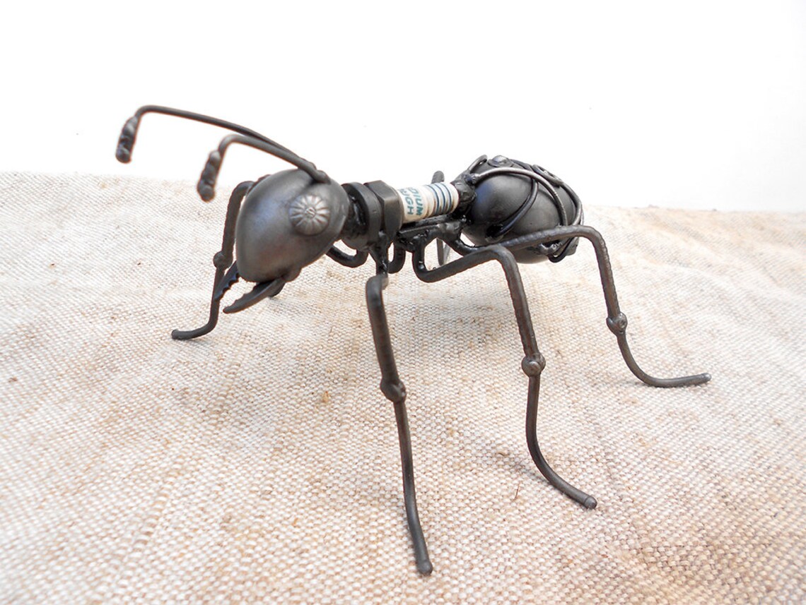 Ant figurine Metal sculpture ant steampunk. Mechanical ant Etsy