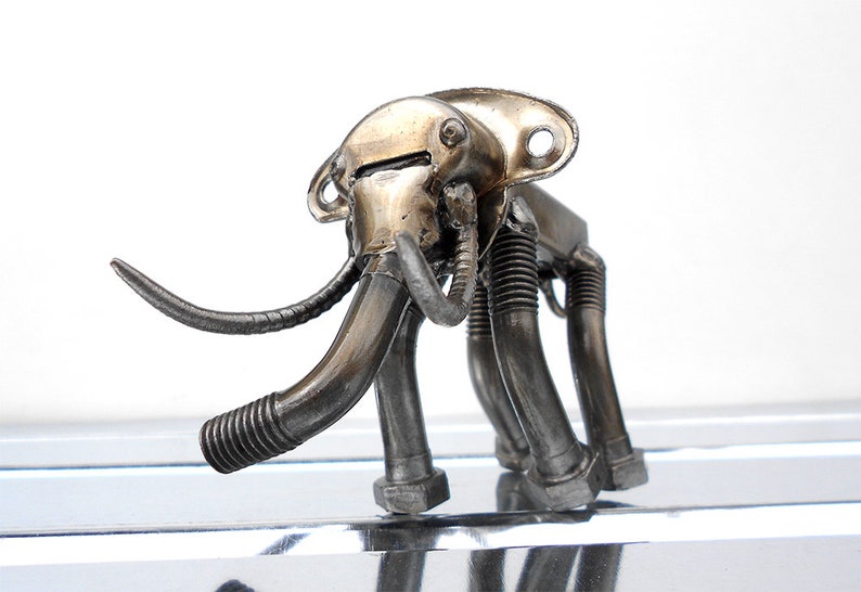 Elephant Metal Sculpture Animal Art Welded Sculpture. Etsy