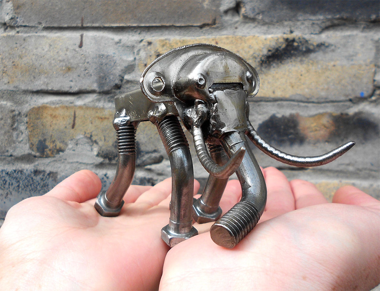 Elephant metal sculpture animal Art welded sculpture. Etsy