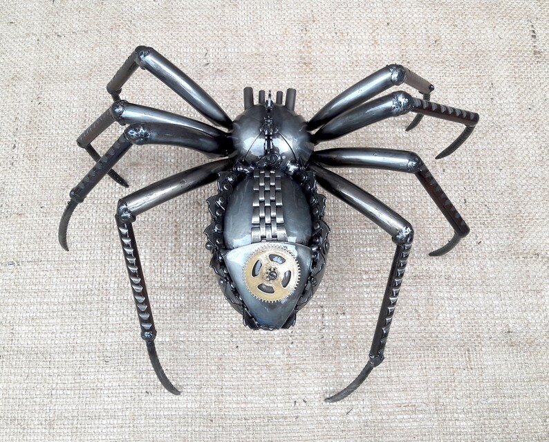 Art Metal sculpture Steampunk spider Spider sculpture