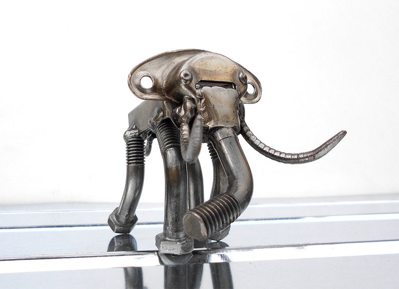Elephant Metal Sculpture Animal Art Welded Sculpture. Etsy