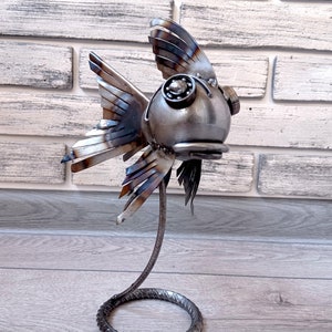 Metal Sculpture Fish, Steampunk Fish. Art Fish Figurine. - Etsy
