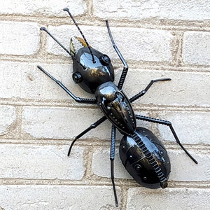 Wall metal Ant figurine Metal sculpture ant steampunk, Mechanical ant figurine, Metal ant, Statuette emmet, Recycling Ant