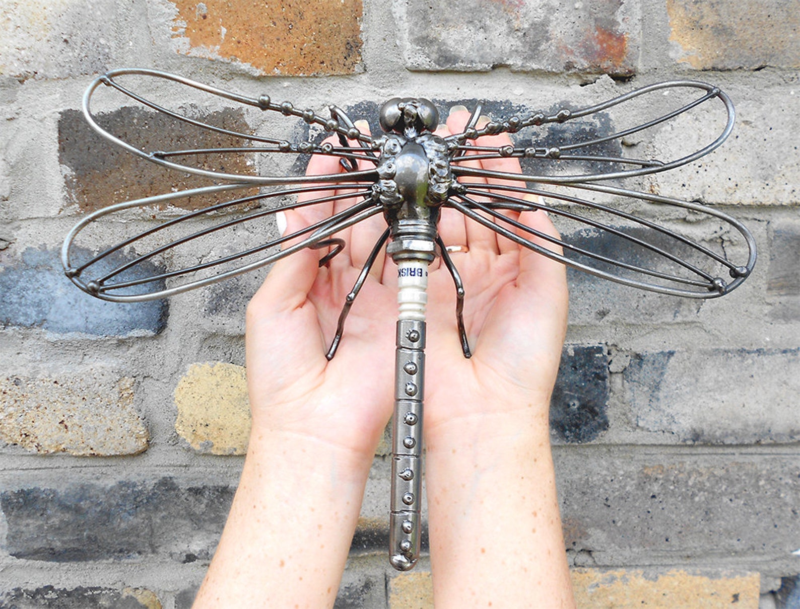 Metal Sculpture Dragonfly. Mechanical Dragonfly Figurine. Etsy