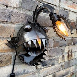 Angler Fish Lamp - Etsy Angler Fish Lamp - Etsy