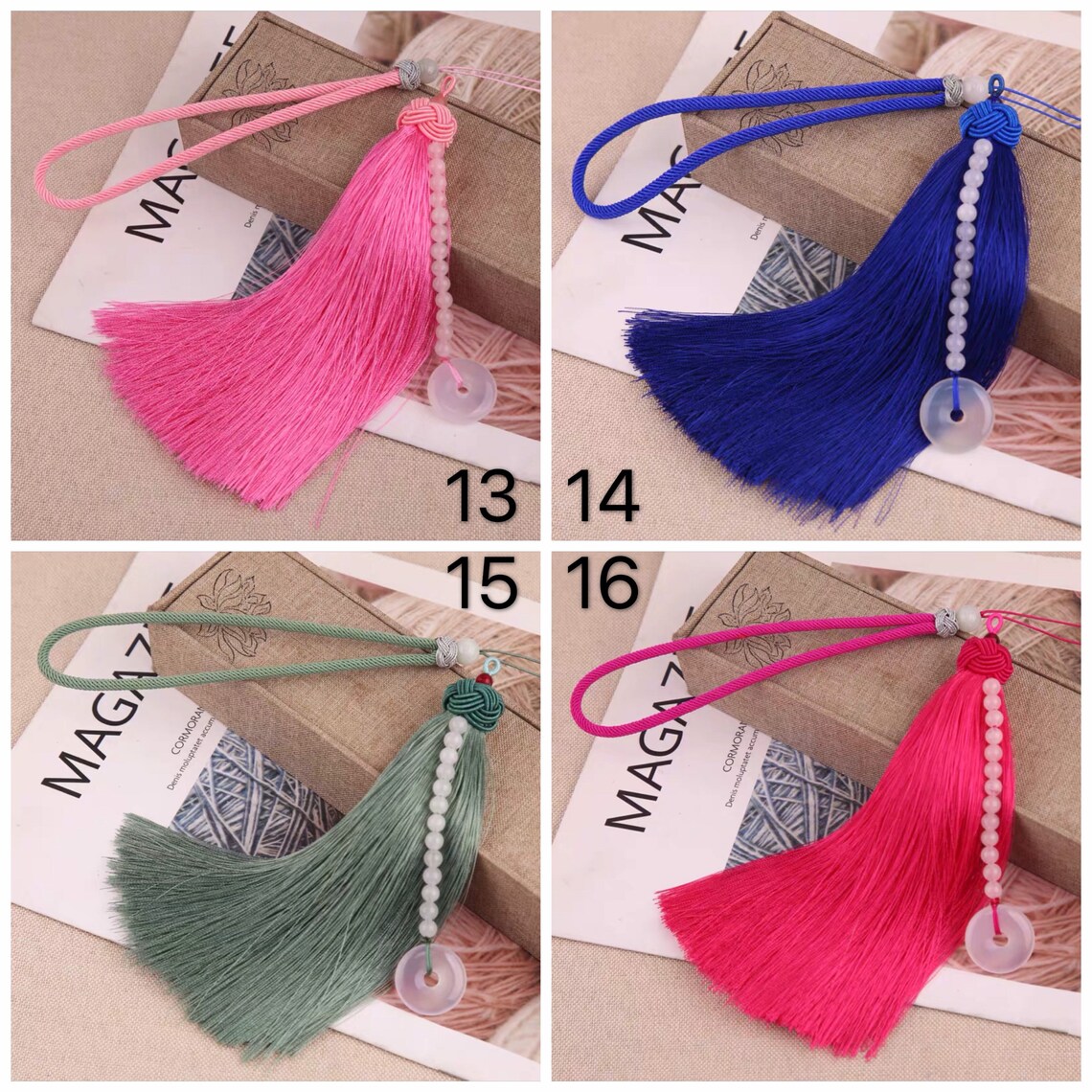 TB0431 32CM Chinese tassels pendant Numbers in the pictures Etsy
