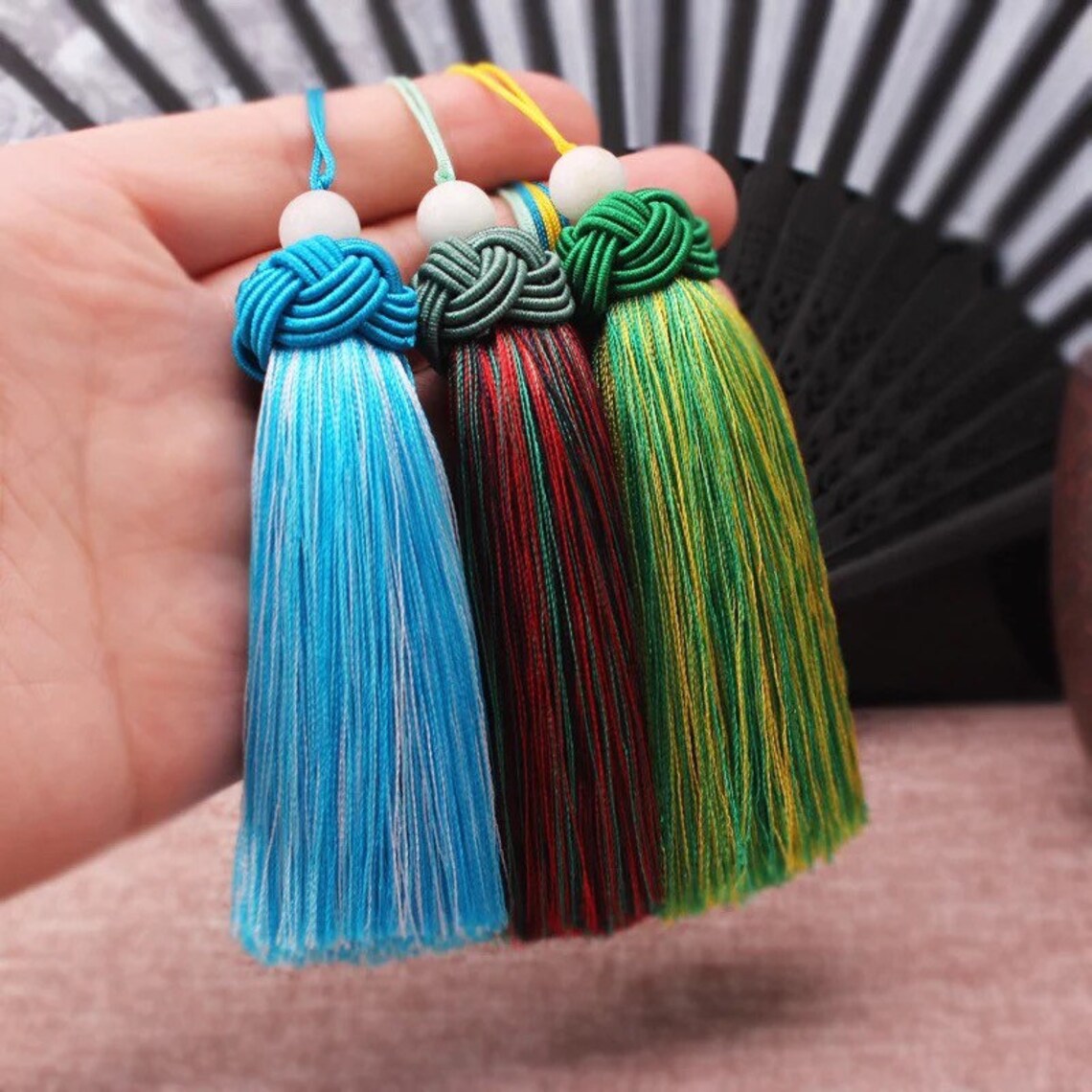 TB0186 1piece 9CM Chinese tassels decorated with Chinese knot Etsy