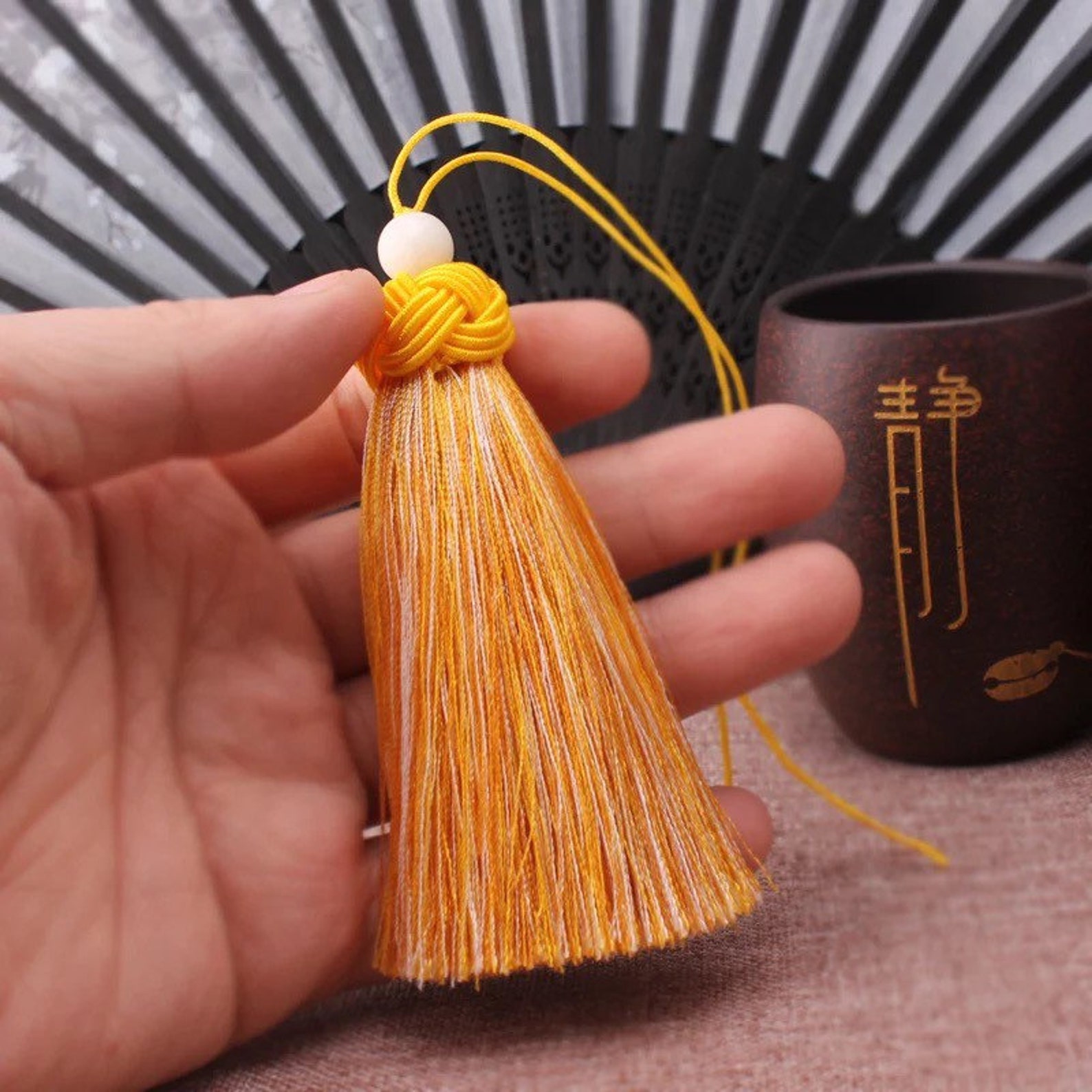TB0186 1piece 9CM Chinese tassels decorated with Chinese knot Etsy