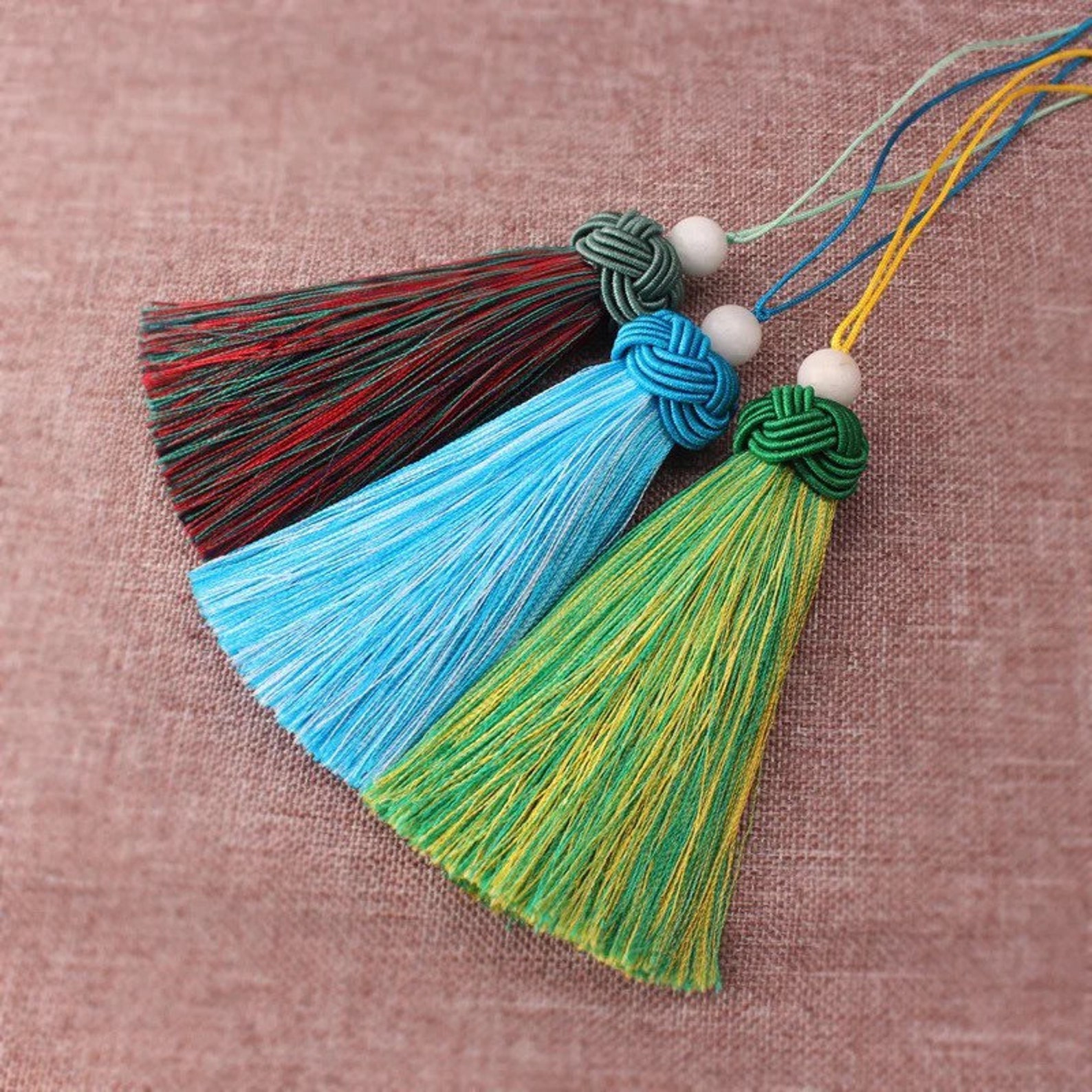 TB0186 1piece 9CM Chinese tassels decorated with Chinese knot Etsy