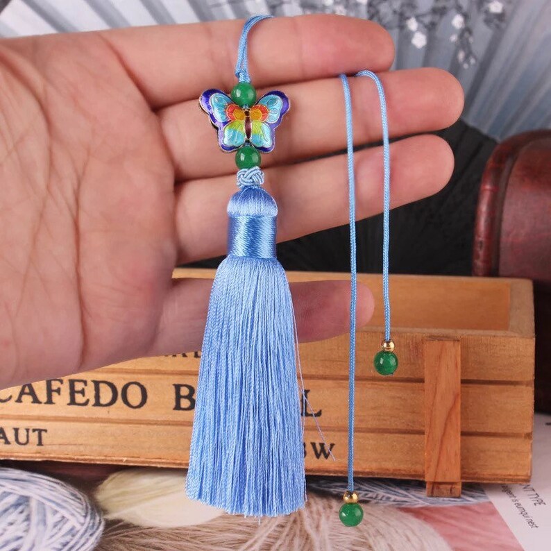 Numbers in the pictures stands for the corresponding color TB0225 1piece 10CM Chinese tassels pendant