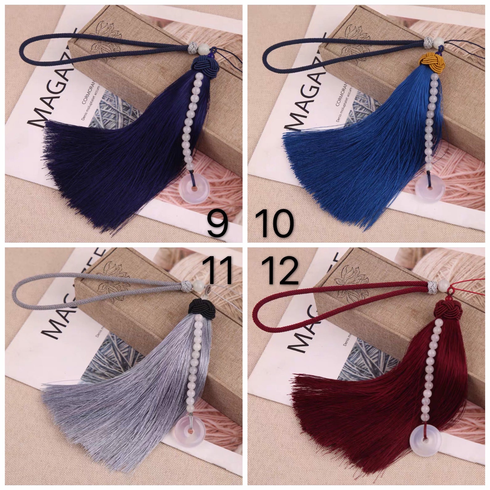 TB0431 32CM Chinese Tassels Pendant Numbers in the Pictures Etsy