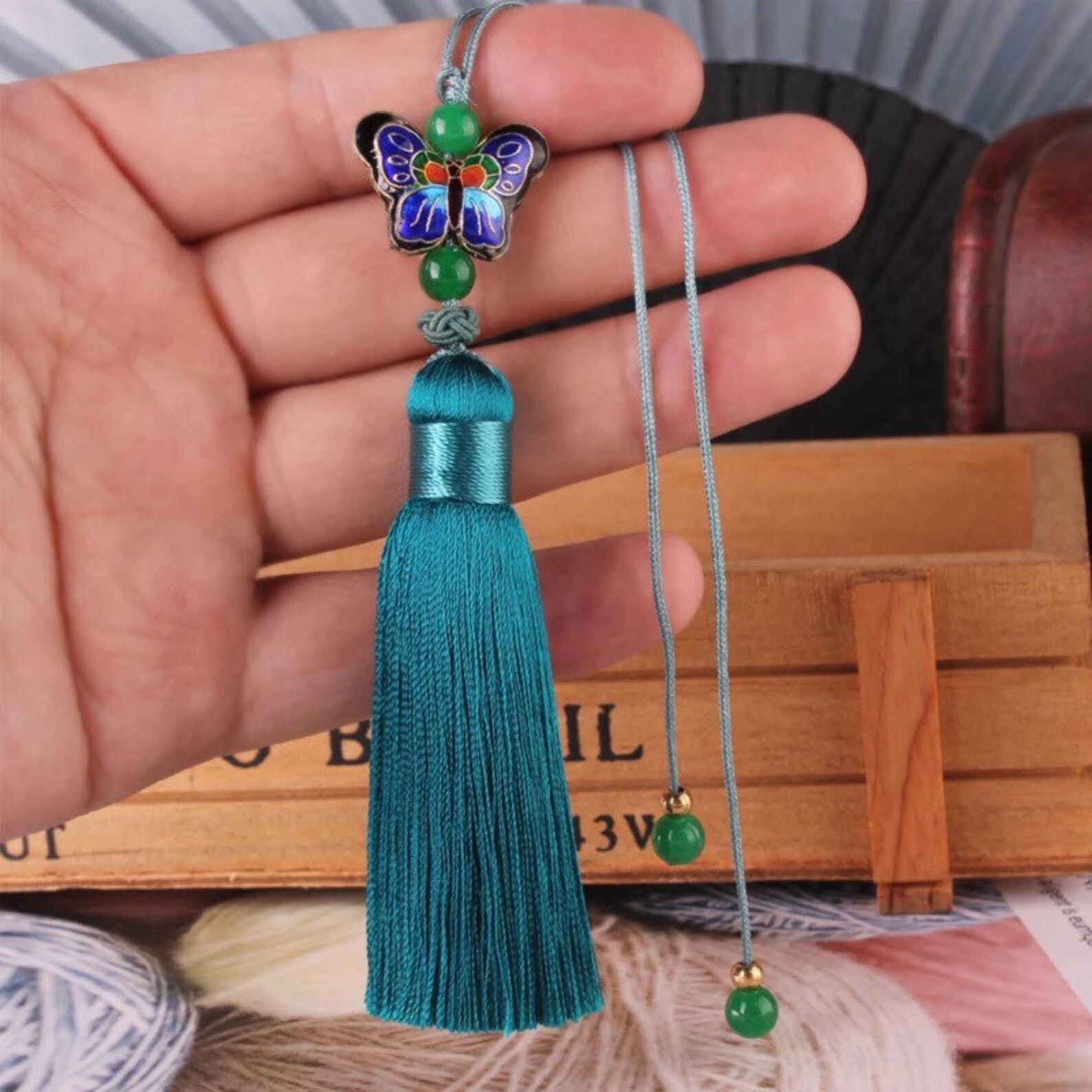 TB0225 1piece 10CM Chinese tassels pendant Numbers in the Etsy