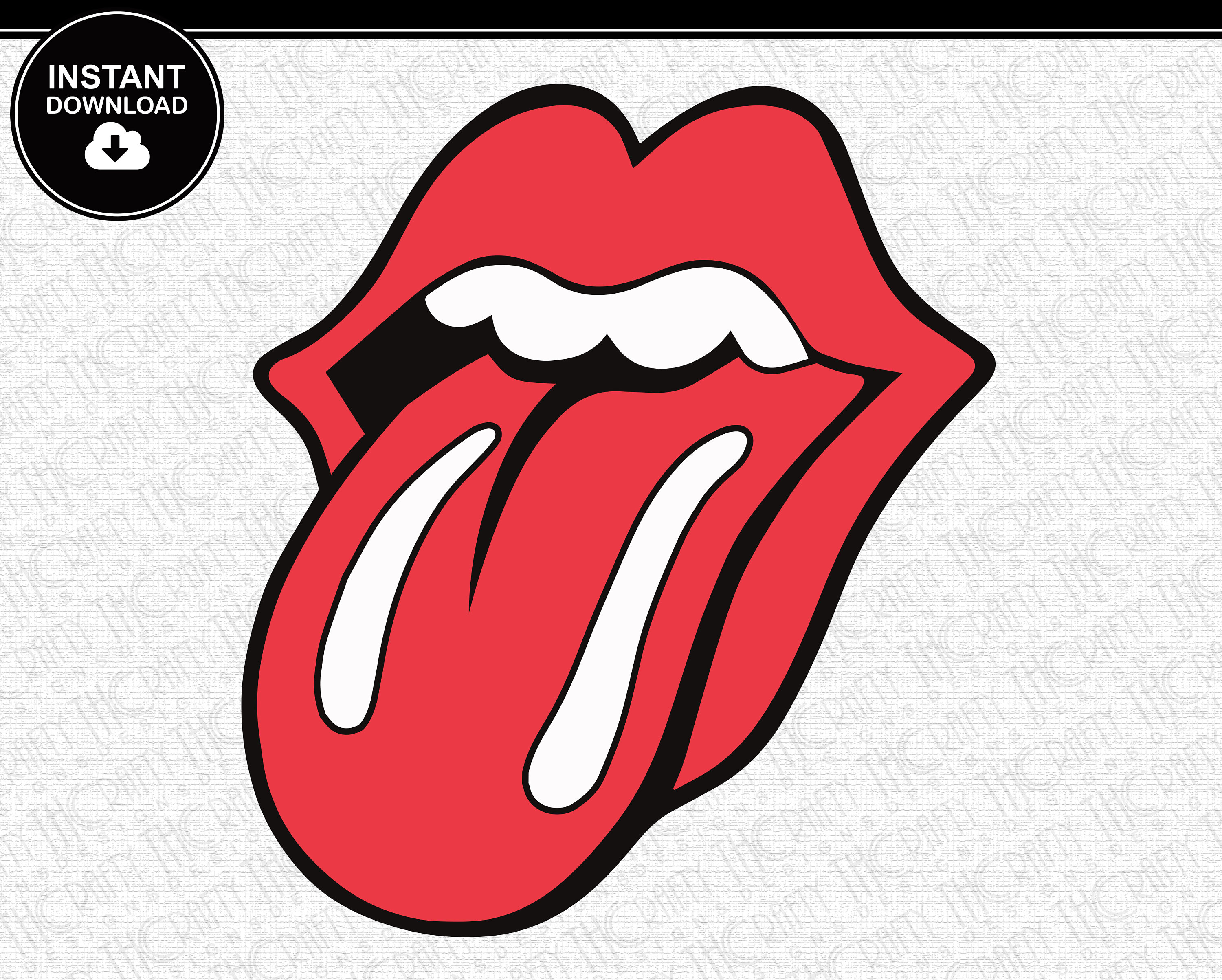Tongue Out SVG Lips SVG Band Tongue Retro SVG | Etsy