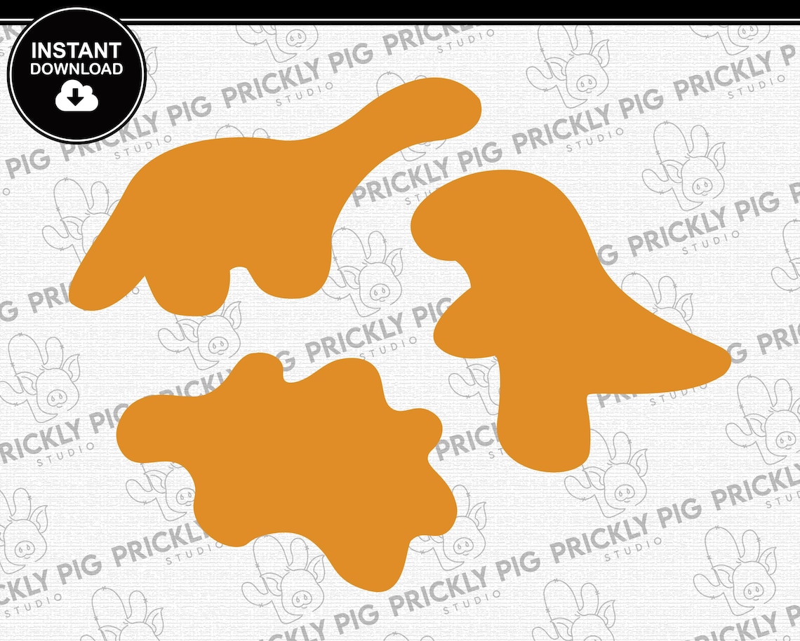 Dinosaur Nuggets SVG | Chicken Nuggets SVG | Dino | Nugs | Dinosaur ...