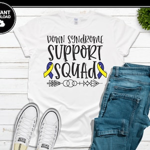 Down Syndrome Support Squad SVG | Down Syndrome Awareness SVG | Chromosome | Downs | SVG | Instant Download | For Cricut, Silhouette, etc.