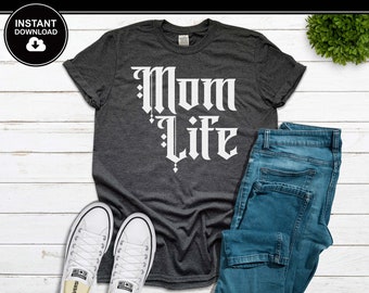 Mom Life SVG | Mutter SVG | Retro | Mama | Muttertag | SVG | Sofort Download | Für Cricut, Silhouette, etc.