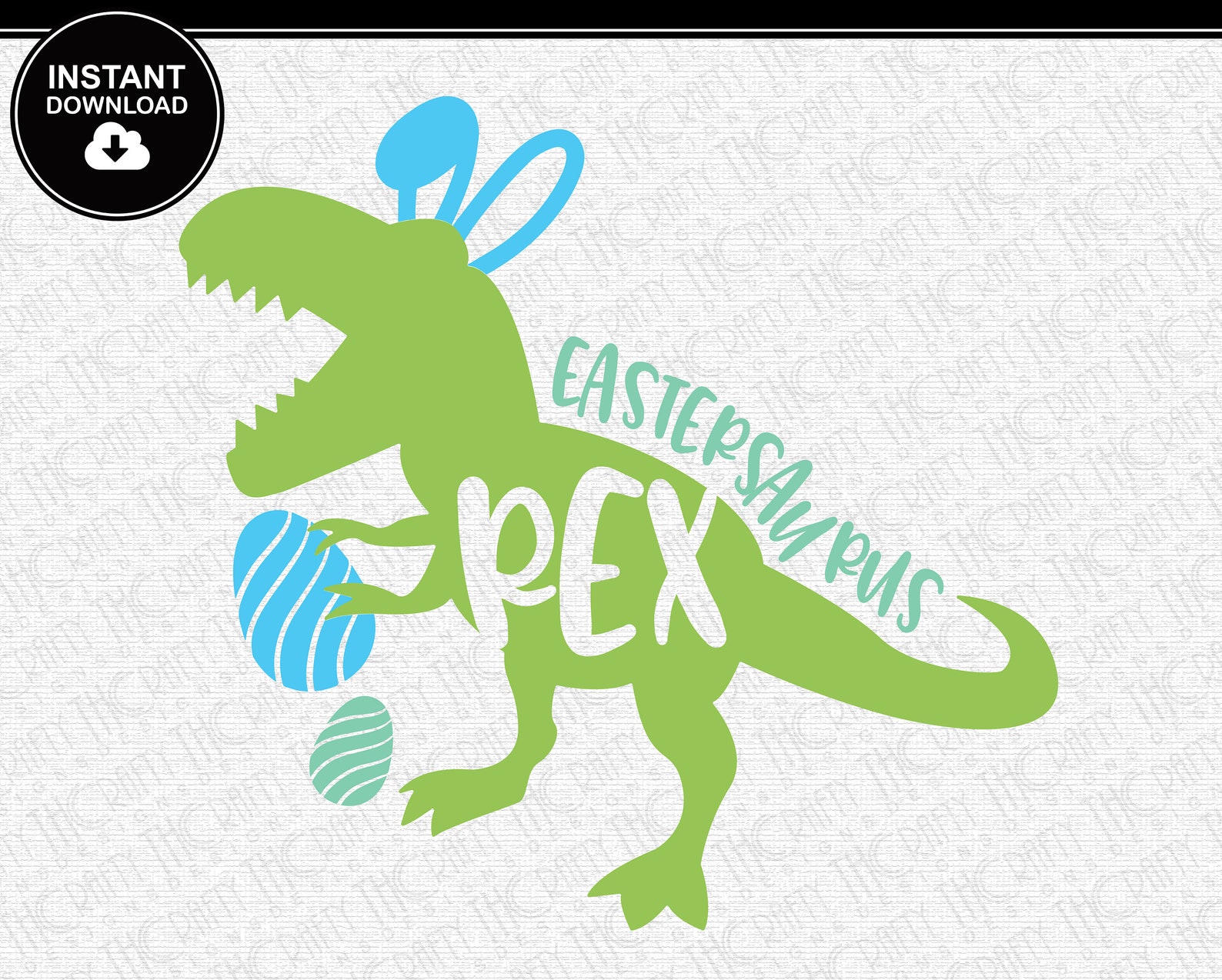 Eastersaurus SVG Dinosaur SVG Easter Day Bunny Easter | Etsy