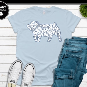Show Pig Paisley SVG | Agriculture SVG | Pig | Duroc | Showmanship | Farmer | SVG | Instant Download | For Cricut, Silhouette, etc.