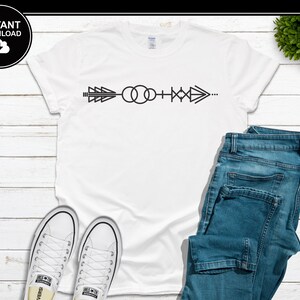 Downs syndrom pil SVG | Downs syndrom medvetenhet SVG | Kromosom | Stöd | Downs | SVG | Direkt nedladdning | För Cricut, Silhouette, etc.