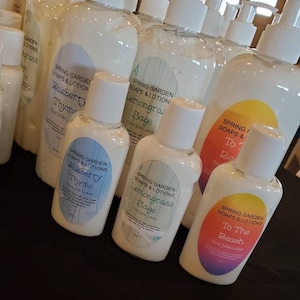Goat Milk Lotion (8 oz) Moisturizing Goat Milk Hand Body Lotion Pump Lid Choose Your Scent