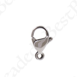 Stainless Steel Minimalist Lobster Clasp,Lobster Claw Carabiner, Sturdy and Shiny,Jewelry Findings,DIY Jewelry Making Supply 7x11x3.3mm