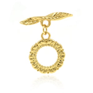 Gold Filled Toggle Clasp,Round Brass OT Clasp,Original DIY Jewelry Clasp   24x26.5mm