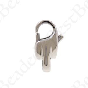 18K Filling Silver Stainless Steel Lobster Clasp,Exquisite Lobster Claw Carabiner, DIY Jewelry Making Supply 8.5x16x5.2mm