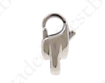 18K Filling Silver Stainless Steel Lobster Clasp,Exquisite Lobster Claw Carabiner, DIY Jewelry Making Supply 8.5x16x5.2mm