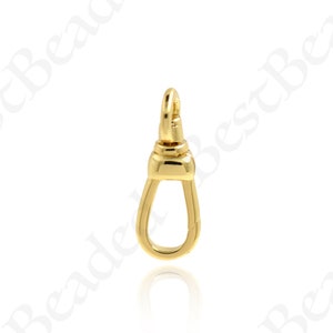 18K Gold Filled Swivel Lobster Clasp,Personalized Jewelry Trigger Clasp 17x6mm Gold