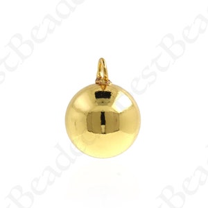 Personalized Gold Circle Pendant, Gold Round Pendant,Medallion,Gold Coin Necklace,  Quality Jewelry Supply