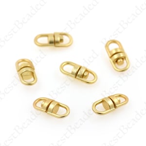 Swivel Connector Links,Matte Gold Plated Keychain Rings,DIY Handmade Accessories 8.8x20mm