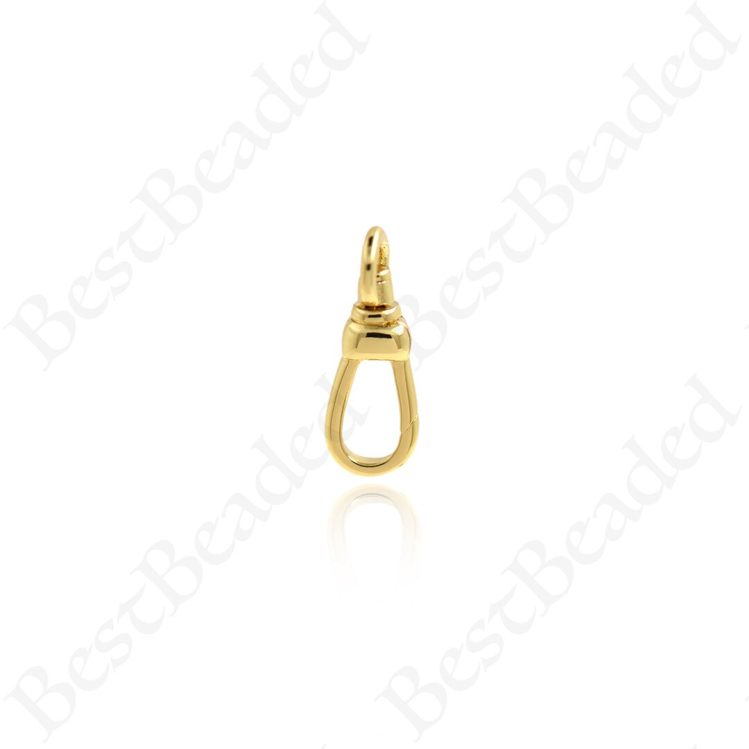 14k Solid Yellow Gold Swivel Lobster Clasp – 16mm – Made In USA – JewelryMaven