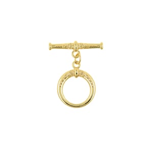 Gold Filled Toggle Clasp,Round Brass OT Clasp,Original DIY Jewelry Clasp 25.5x28mm