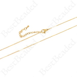 Personalized Stainless Steel Necklace,Unique Stainless Steel Charms Necklace,DIY Jewelry Making Supplies 38cm+5cm