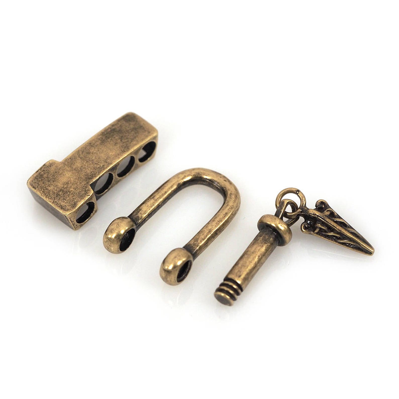 2pcs Paracord Buckles 4 Hole Adjustable D Shackle Metal U Etsy