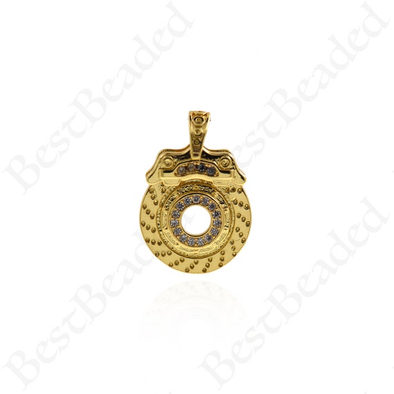 Hip Hop Dragon Charm Two-Tone Gold Plated Multi-Color CZ Paved Brass or  Silver Pendant Necklace for Male Wholesale Jewelry - China Fashion Pendant  and Necklace price
