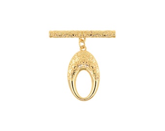Gold Filled Toggle Clasp,Round Brass OT Clasp,Original DIY Jewelry Clasp 35x33.5mm