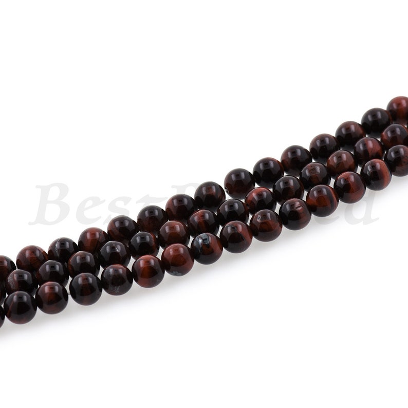 Round Smooth Red Tiger Eye Stone Beads,Natural Energy Gemstone Bracelet Loose Beads,DIY Jewelry Findings 6mm 8mm 10mm 1Str