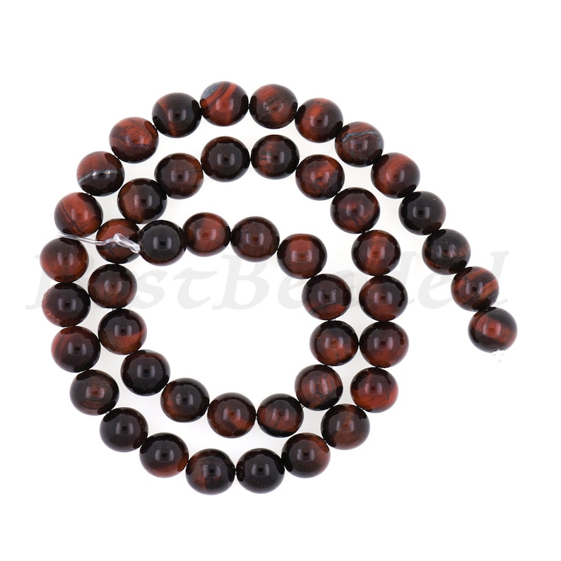 Round Smooth Red Tiger Eye Stone Beads,Natural Energy Gemstone Bracelet Loose Beads,DIY Jewelry Findings 6mm 8mm 10mm 1Str