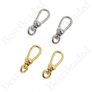 18K Gold Filled Swivel Lobster Clasp,Personalized Jewelry Trigger Clasp 17x6mm MixColor