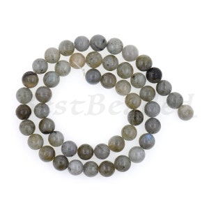 Natural Labradorite Stone Beads,Round Smooth Flash Gemstone Loose Bead,6mm 8mm DIY Bracelet Findings 1Str