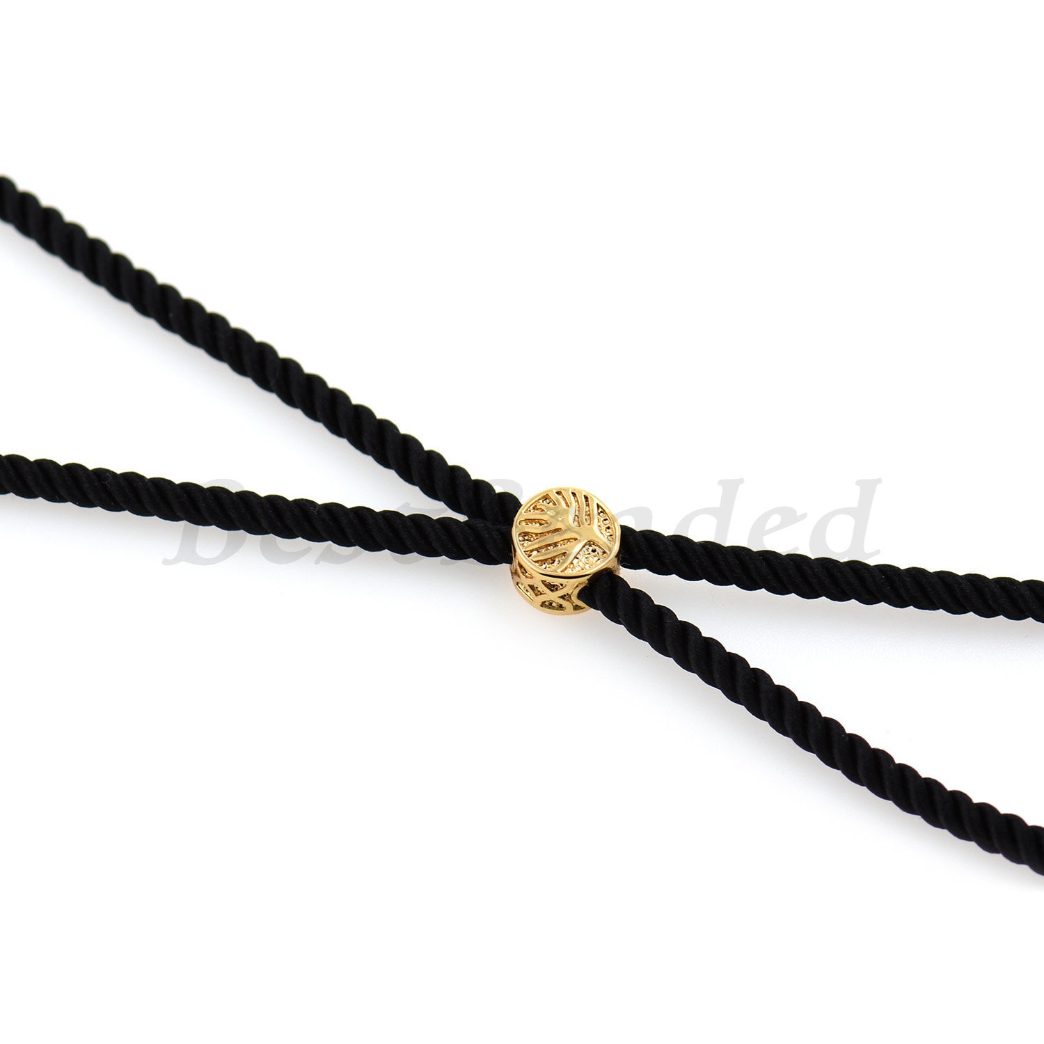 Halffinished Silk Cord Necklaceadjustable Connector With Etsy