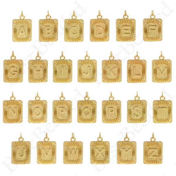 Letter Pendant - Etsy