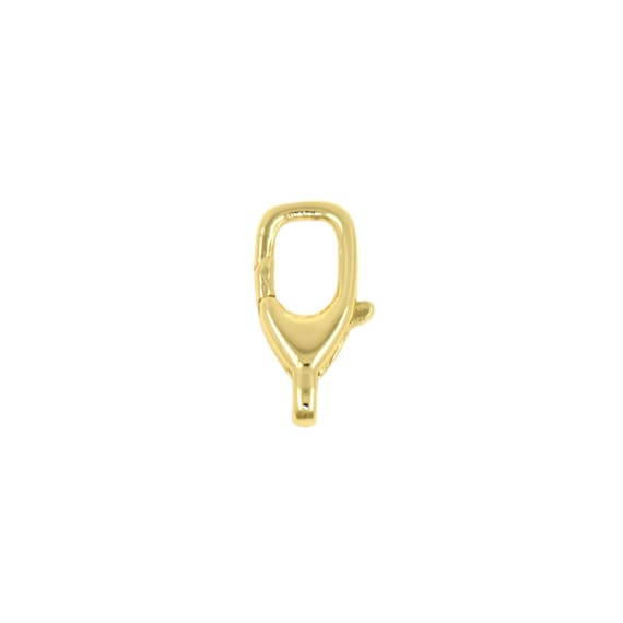 18K Gold Filled Flat Loop Hook Clasp With Modern Shape for DIY