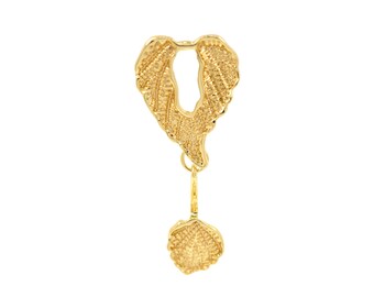 Chiusura a ginocchiera riempita in oro, chiusura OT in ottone rotondo, chiusura originale per gioielli fai da te 52x21,5 mm