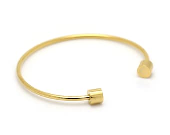 Stainless Steel Bangle,Men’s Cuff Charm Bracelet Original Jewelry Making Supplies 1PCS