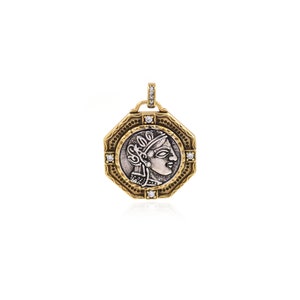 Gold Plated Round Pendant Gold Pendant  Round   Pendant Necklace Bracelet Pendant 29x25.5mm